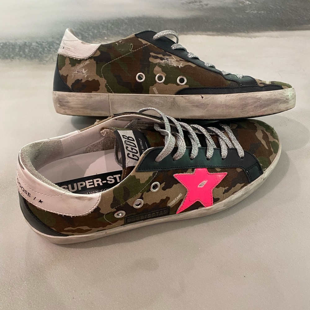 Superstar Camo-Print Skater Sneakers | size 39